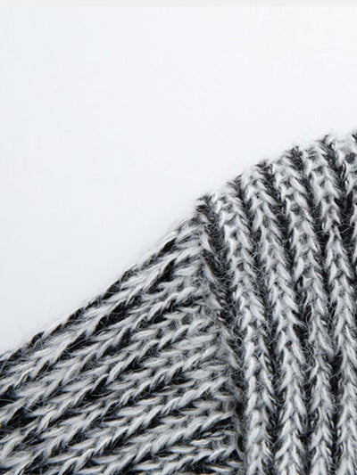 Long Line Knitted Hooded Cardigan