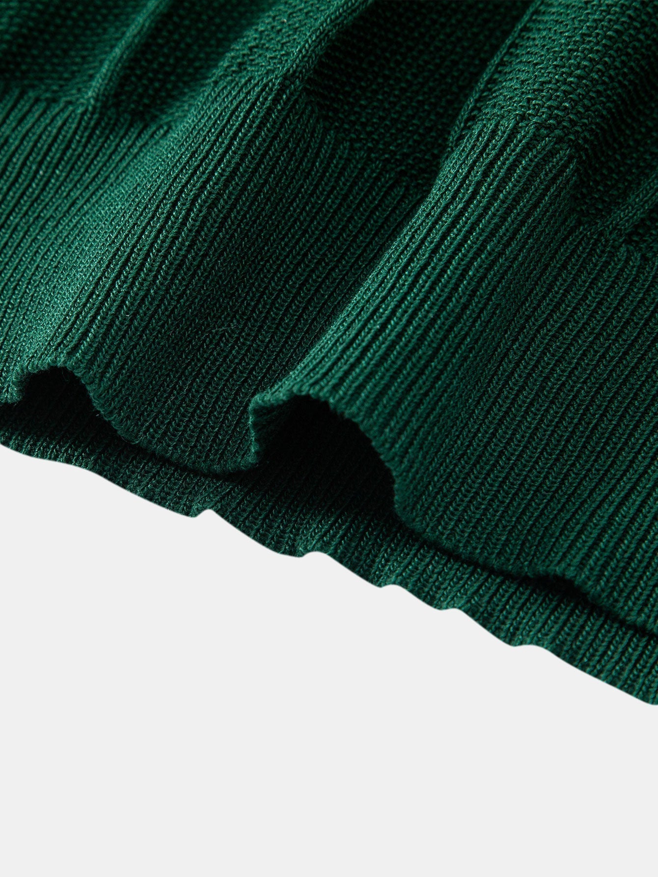 Stripe Jacquard Knit Polo Shirt