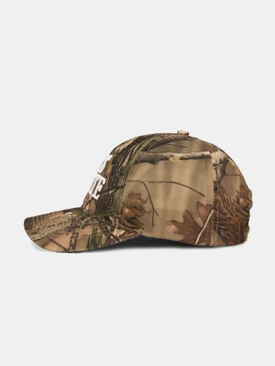 Retro Slogan Embroidery Camouflage Baseball Cap