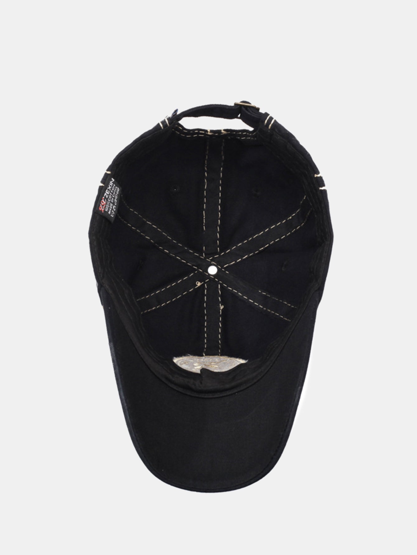 Slogan Patch Embroidery Washed Baseball Cap