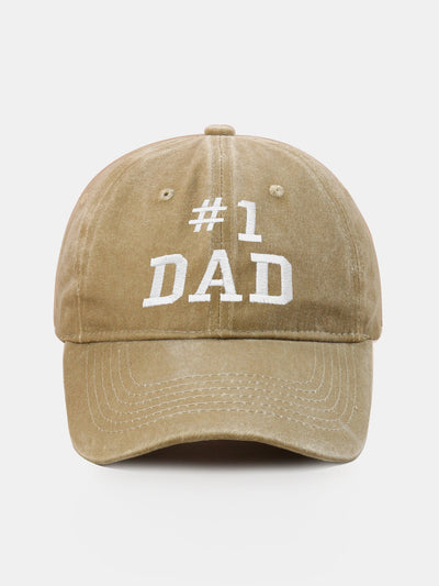 Dad Embroidered Washed Cotton Baseball Cap