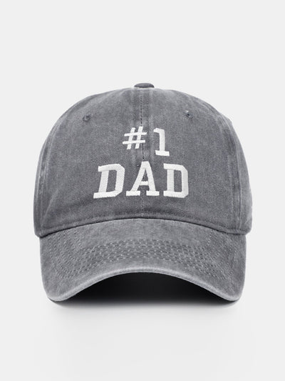 Dad Embroidered Washed Cotton Baseball Cap