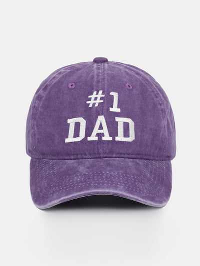 Dad Embroidered Washed Cotton Baseball Cap