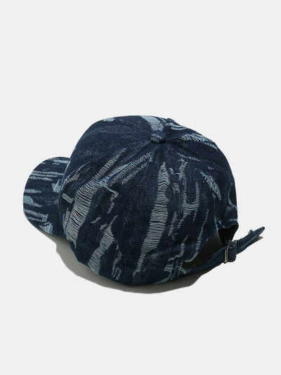 Vintage Distressed Denim Baseball Cap