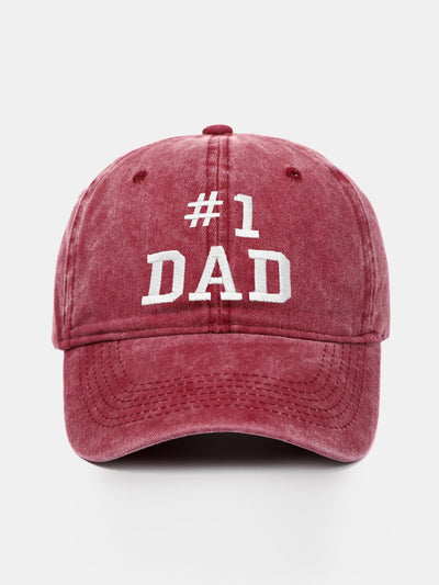 Dad Embroidered Washed Cotton Baseball Cap