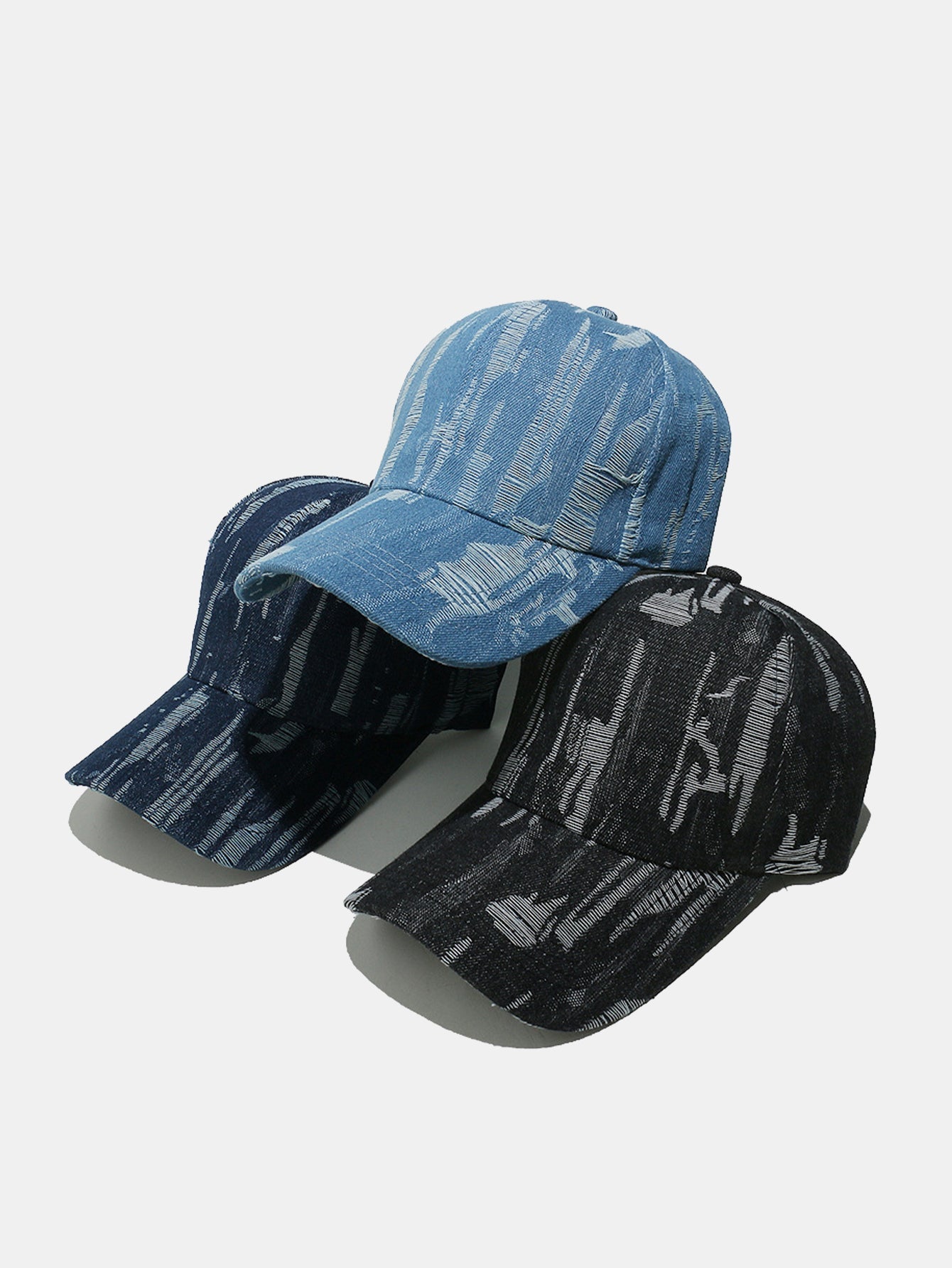 Vintage Distressed Denim Baseball Cap