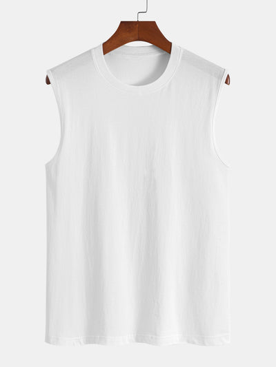 Solid Color Cotton Tank Top