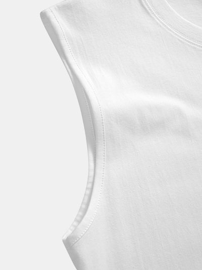 Solid Color Cotton Tank Top