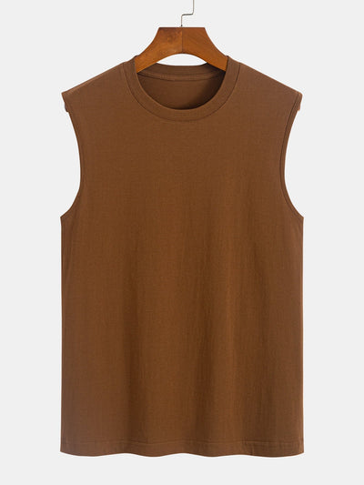 Solid Color Cotton Tank Top