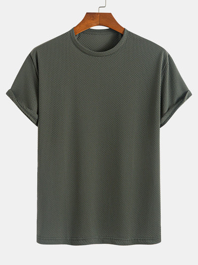 Solid Textured T-Shirt