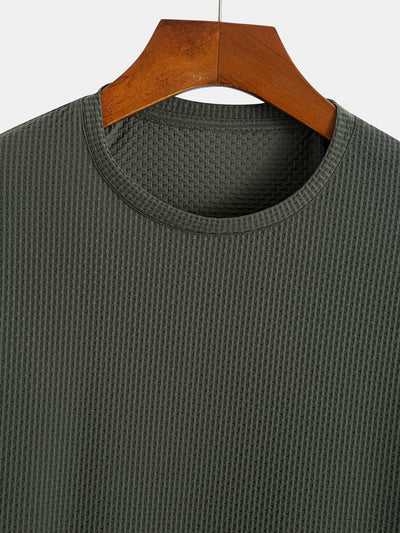 Solid Textured T-Shirt