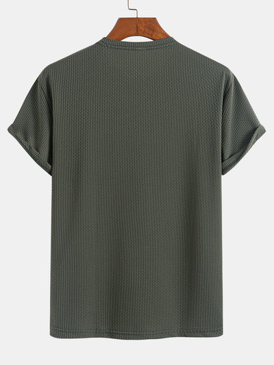 Solid Textured T-Shirt