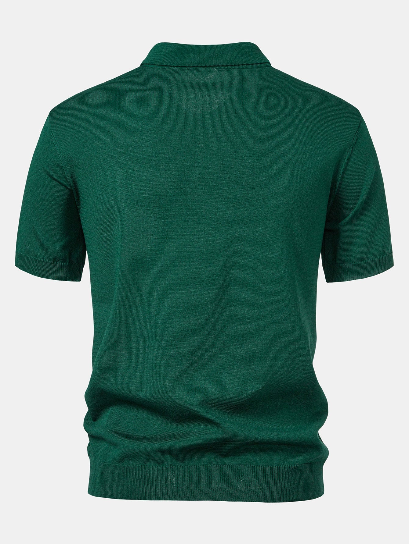 Stripe Knit Polo Shirt