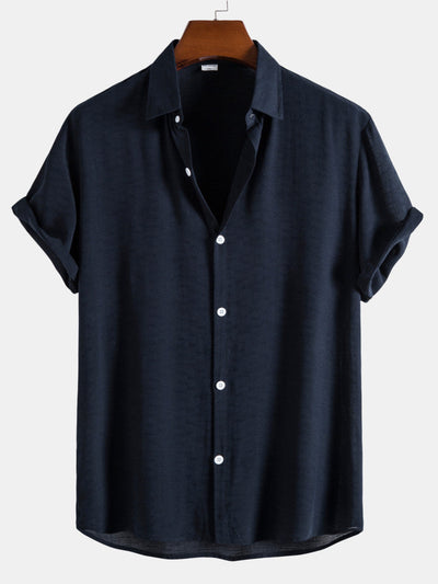 Cotton Blend Lapel Shirts #This item will shrink after washing, so we highly recommend choosing one size up#