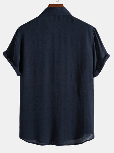 Cotton Blend Lapel Shirts #This item will shrink after washing, so we highly recommend choosing one size up#