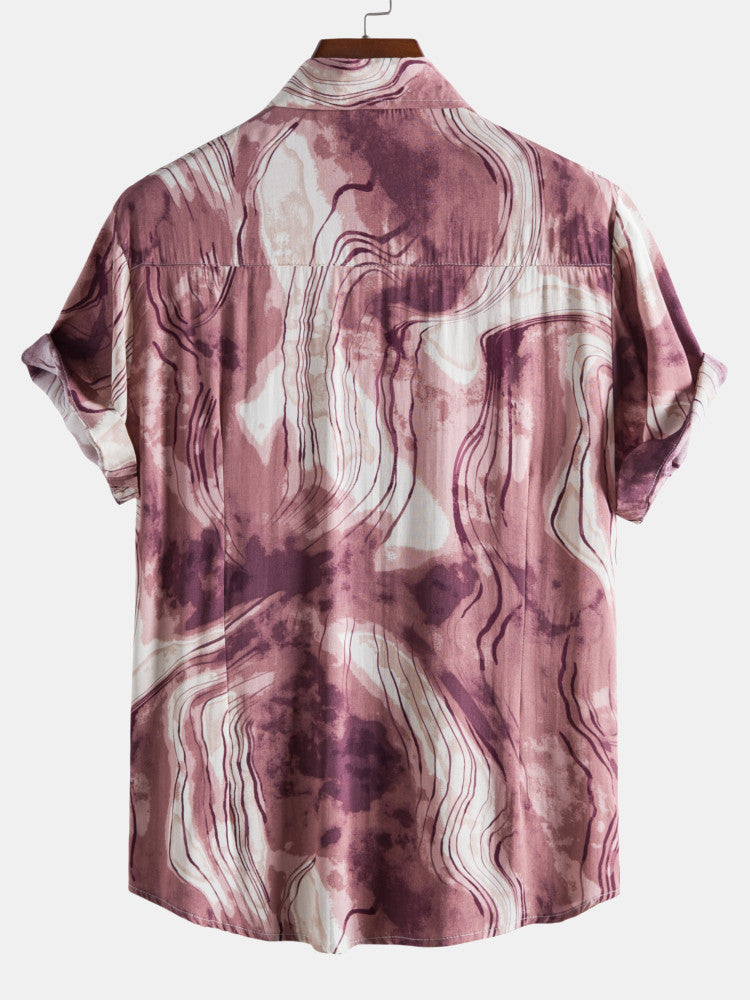Abstract Painting Print Shirts