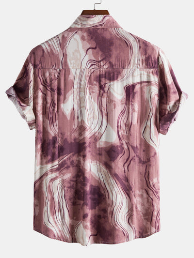 Abstract Painting Print Shirts