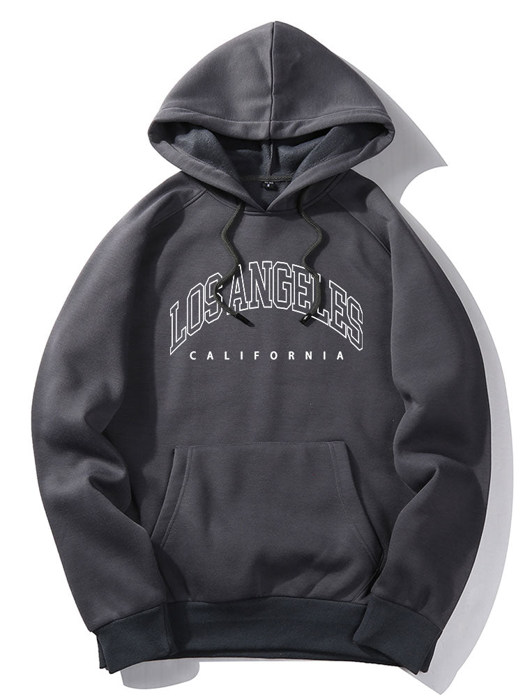 Los Angeles Letter Graphic Hoodies