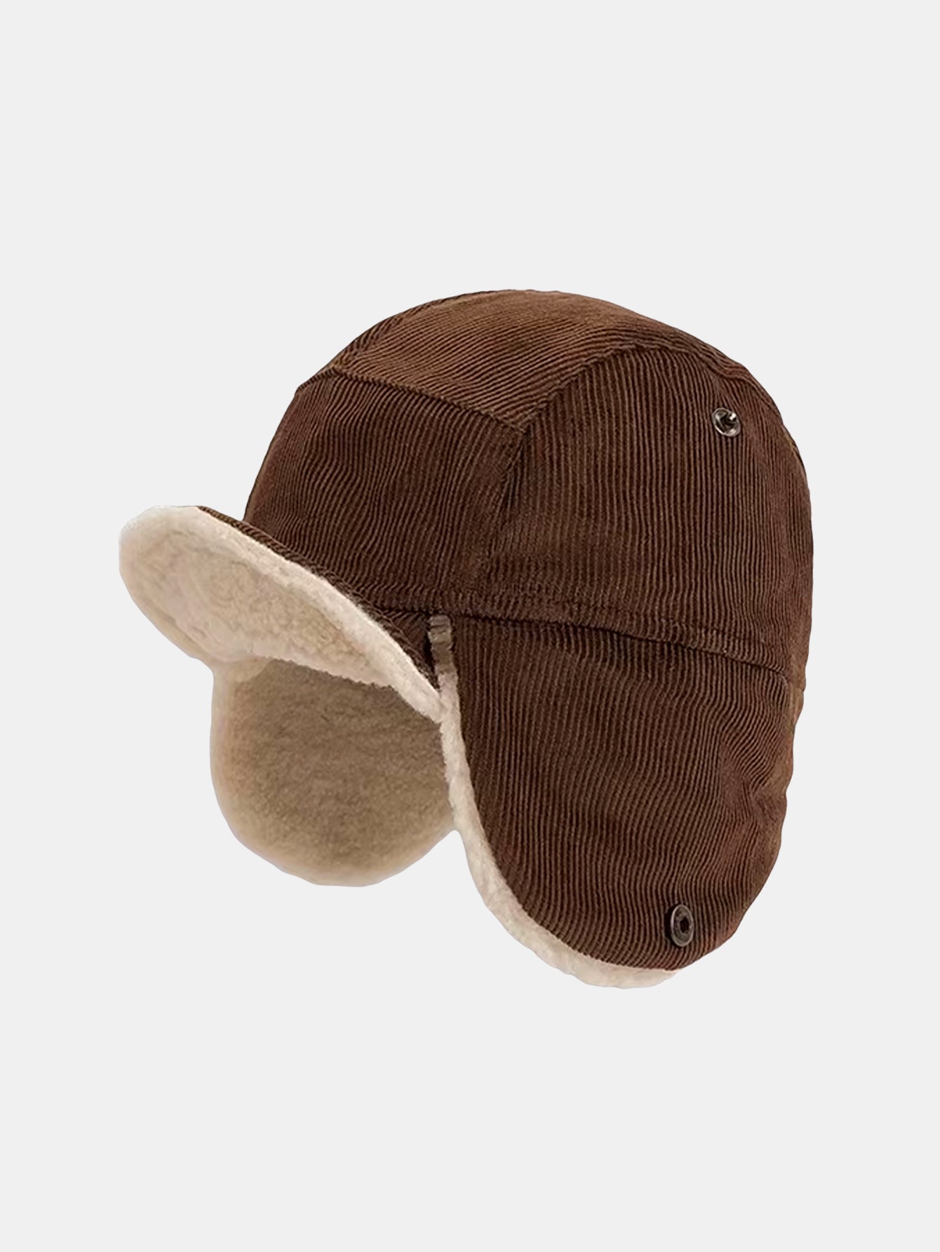 Retro Earflaps Corduroy Baseball Cap