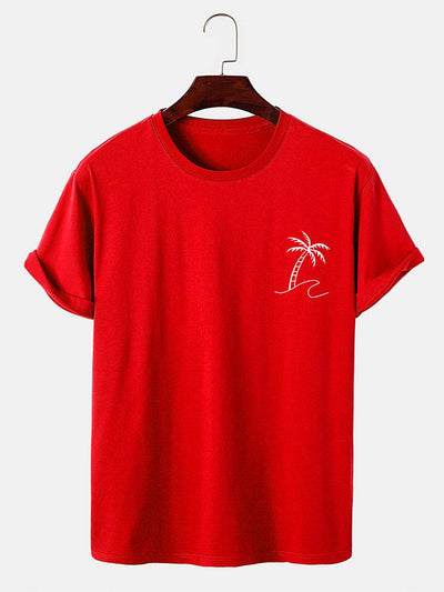 Palm Trees Print T-Shirt
