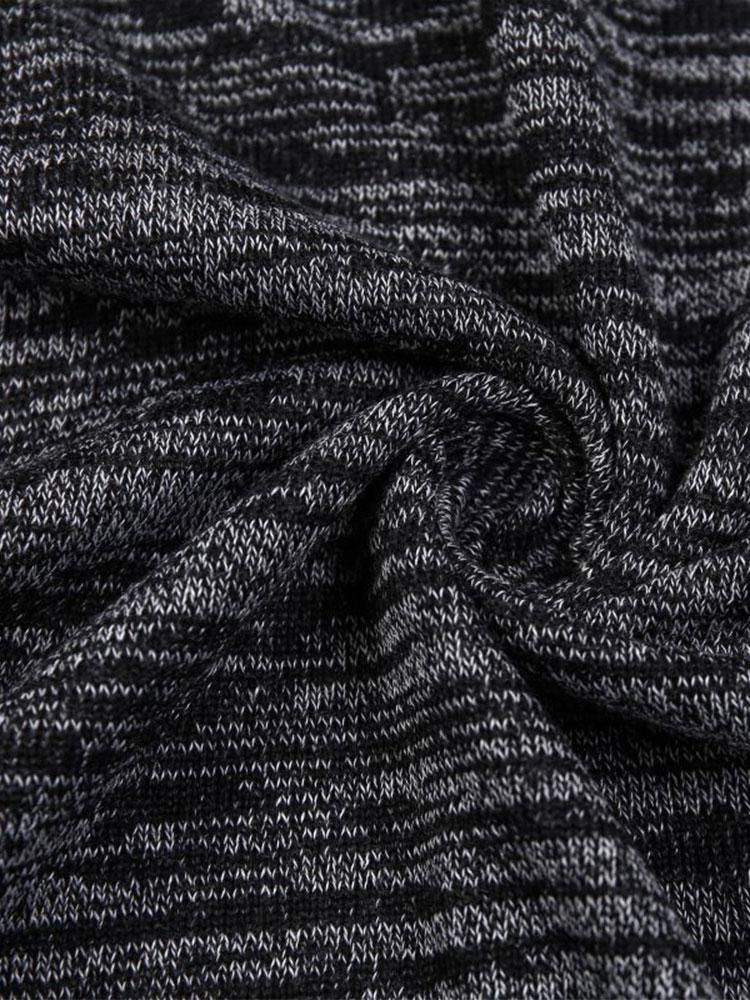 Slim Fit Knit Hooded Sweater