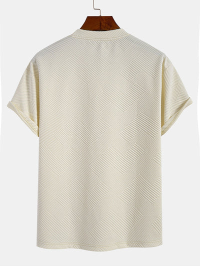Oversize Stripe Jacquard T-Shirt