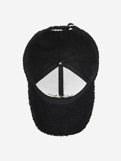 Heart Embroidery Teddy Plush Baseball Cap