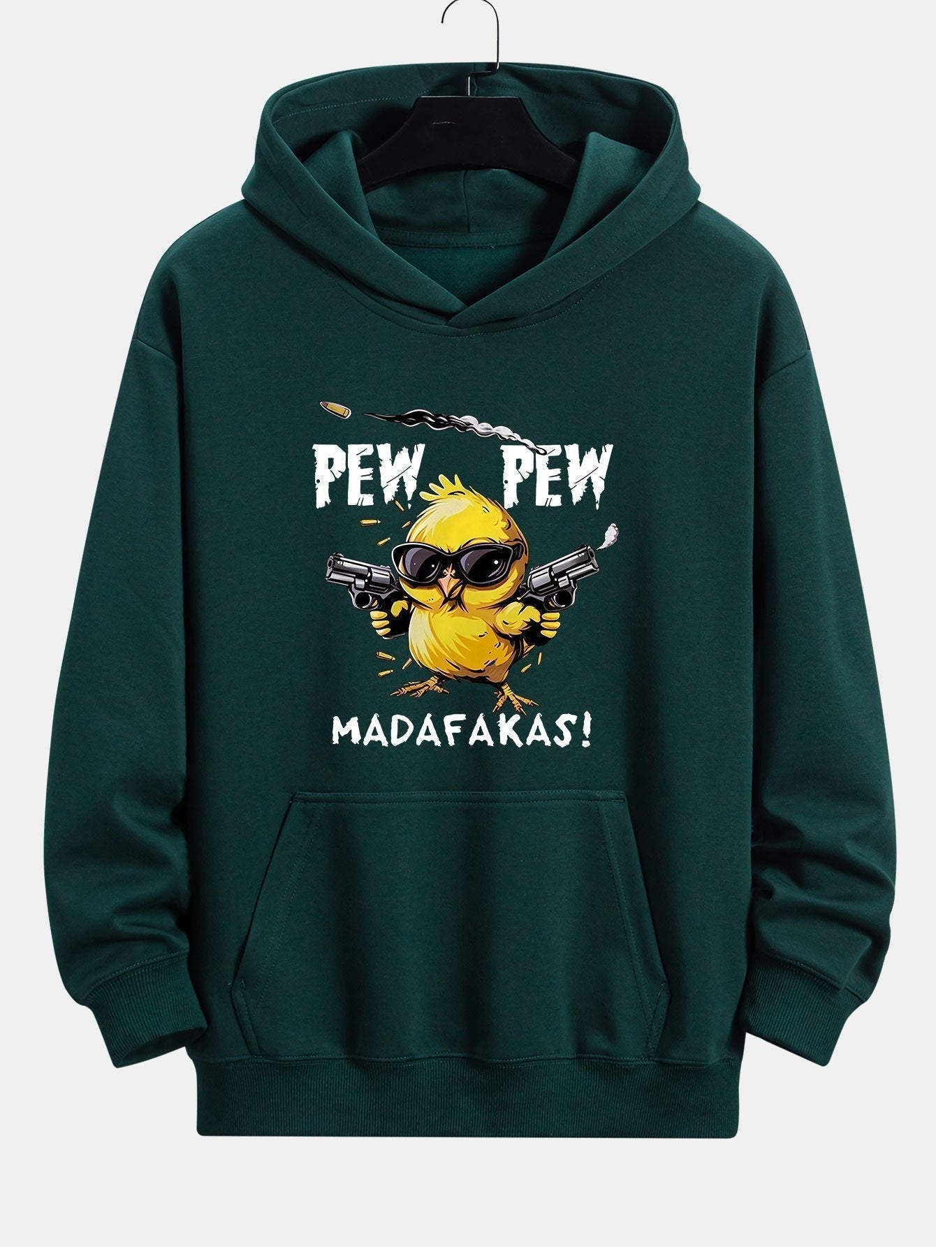 PEW PEW MADAFAKAS Chicken Print Relax Fit Hoodie