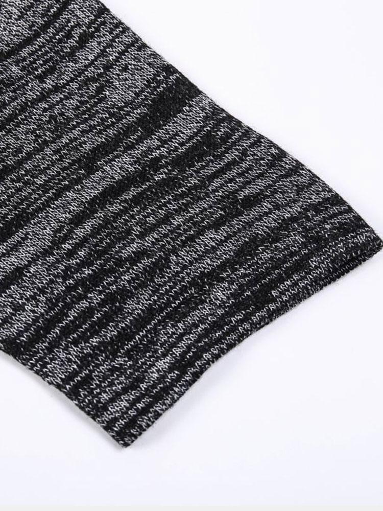 Slim Fit Knit Hooded Sweater