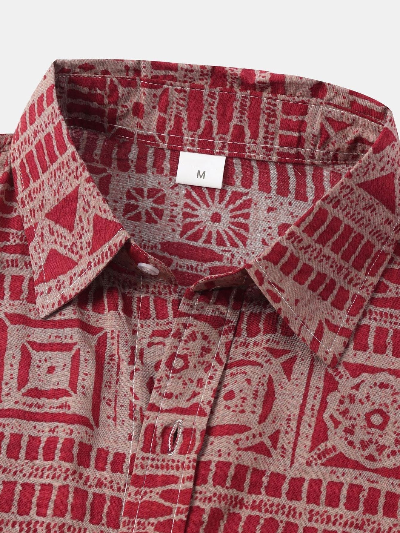 Tribal Print Button Up Shirt