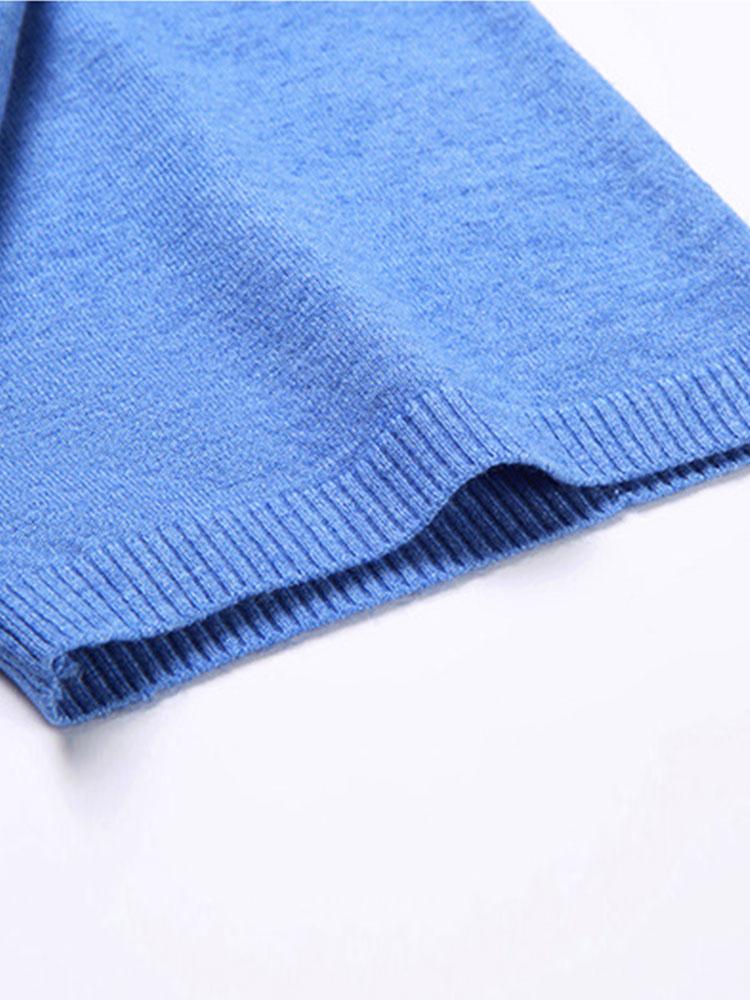 Short Sleeve Muscle Fit Mock Neck Sweater