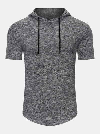 Slim Fit Knit Hooded Sweater