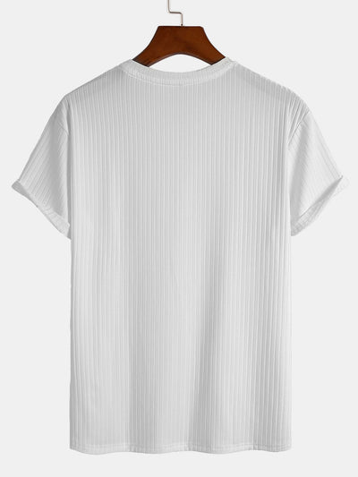 Basic Slim Fit Ribbed T-Shirt