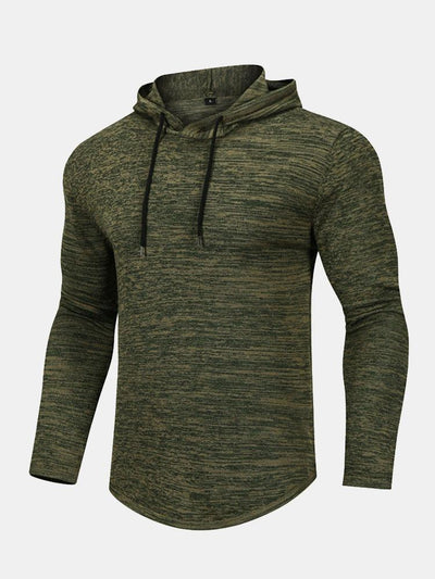 Slim Fit Knit Hooded Sweater