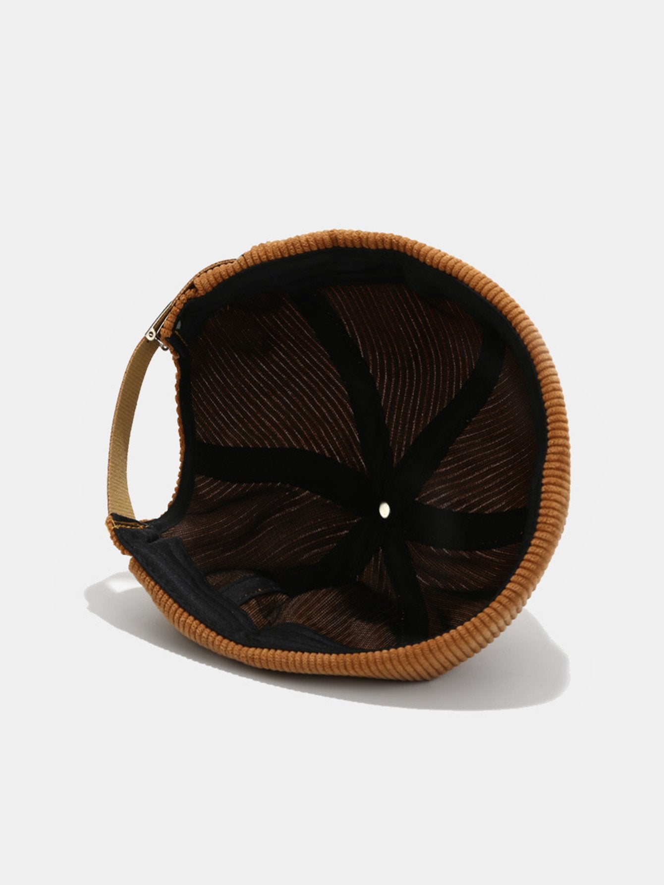 Hip Hop Stripe Corduroy Brimless Hat