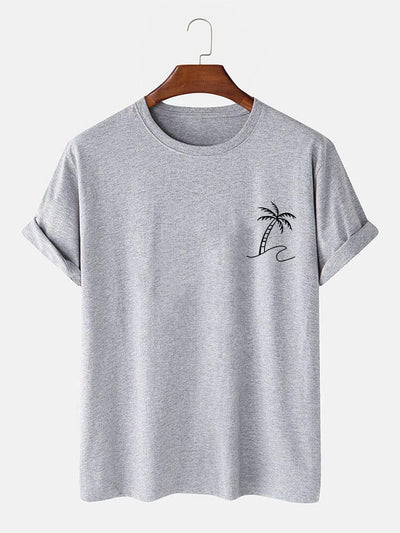 Palm Trees Print T-Shirt