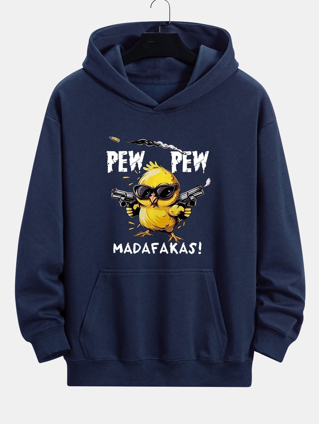 PEW PEW MADAFAKAS Chicken Print Relax Fit Hoodie