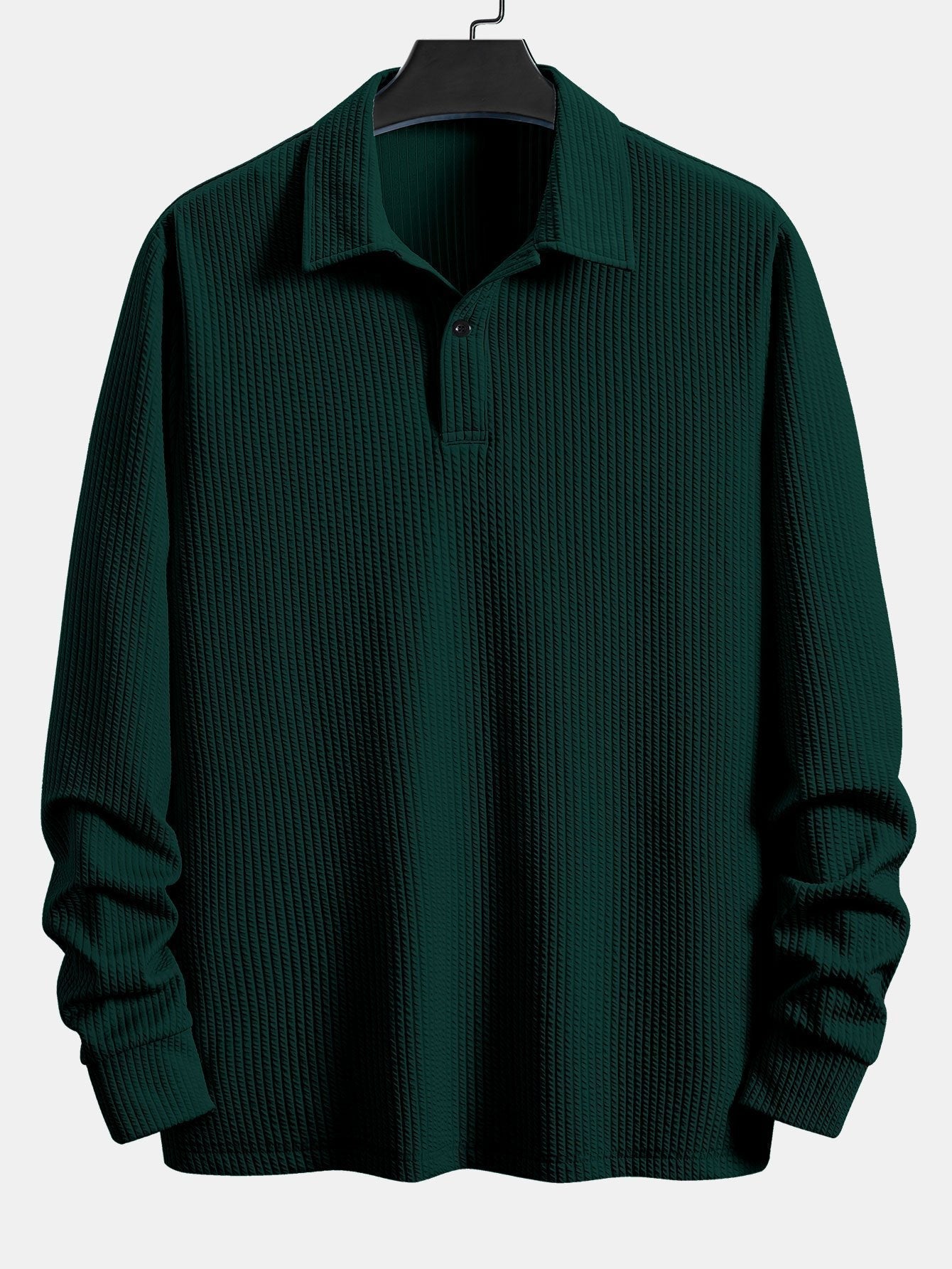 Long Sleeve Ribbed Polo