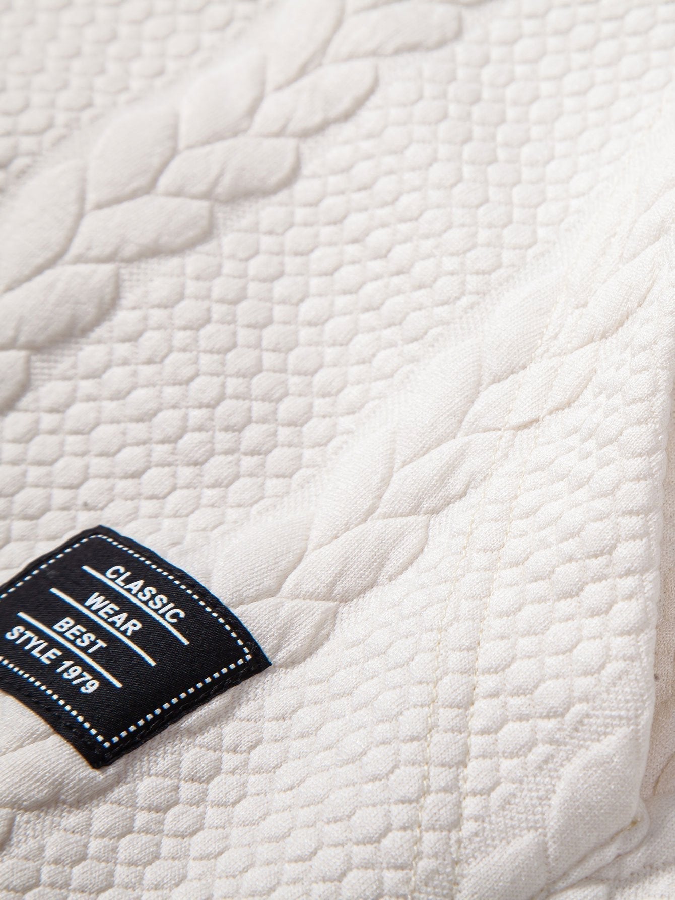 Relax Fit Wheat Jacquard Hoodie