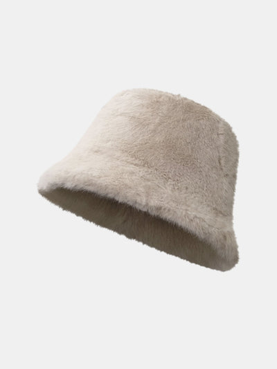 Winter Plush Warm Faux Fur Bucket Hat