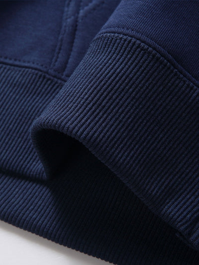 Plush Lined Relax Fit Zip Hoodie