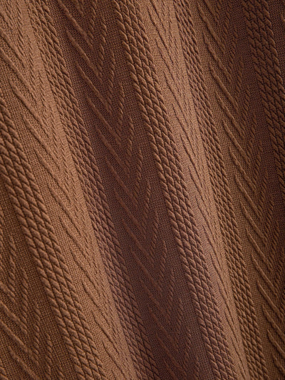 Muscle Fit Geometric Jacquard Notch T-Shirt