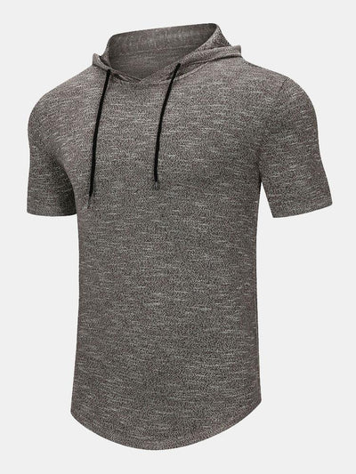 Slim Fit Knit Hooded Sweater