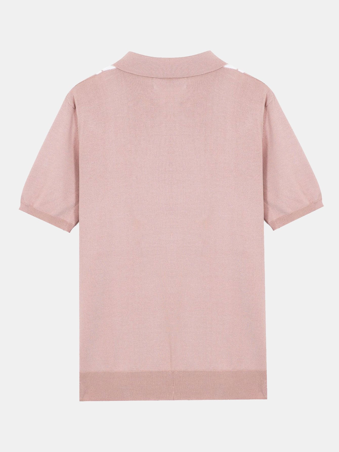 Striped Short Sleeve Sweater Polo