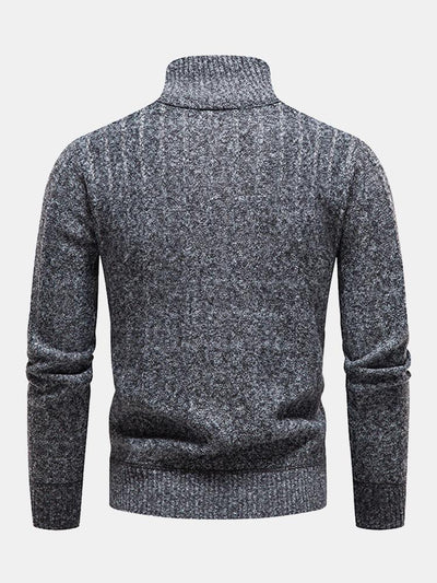 Textured Quarter Zip Sweater