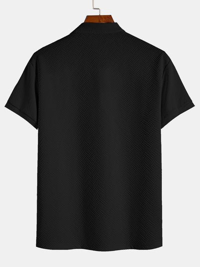 Striped Jacquard Polo