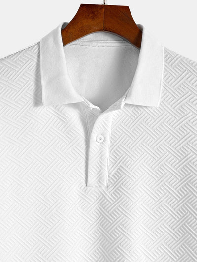 Striped Jacquard Polo