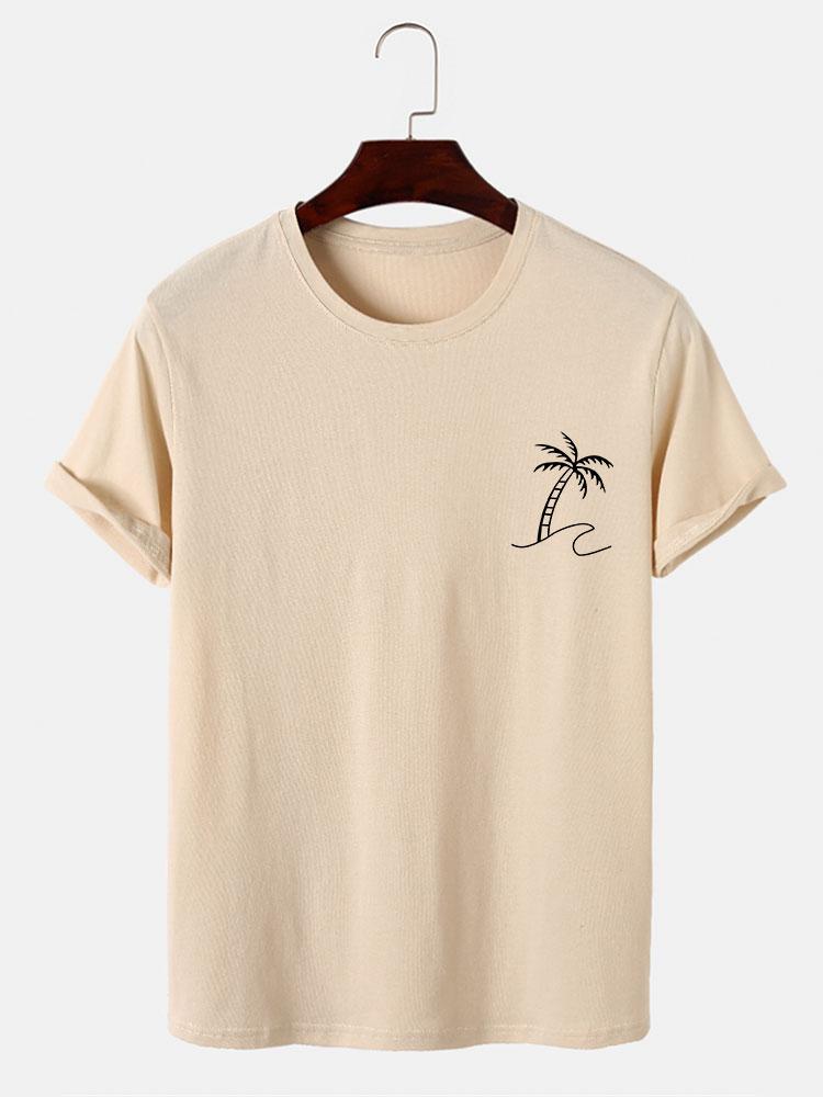 Palm Trees Print T-Shirt