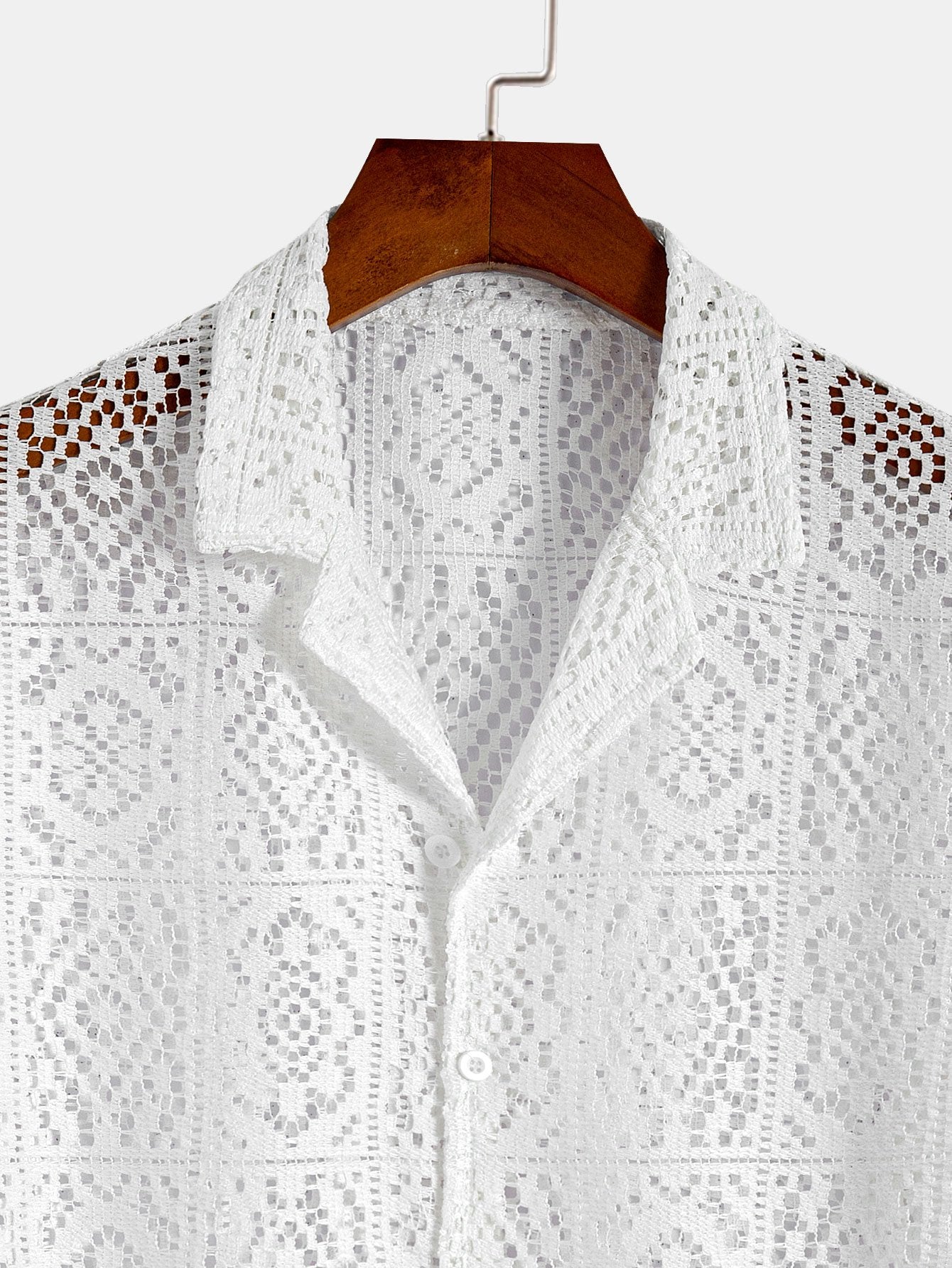 Floral Lace Cuban Shirt