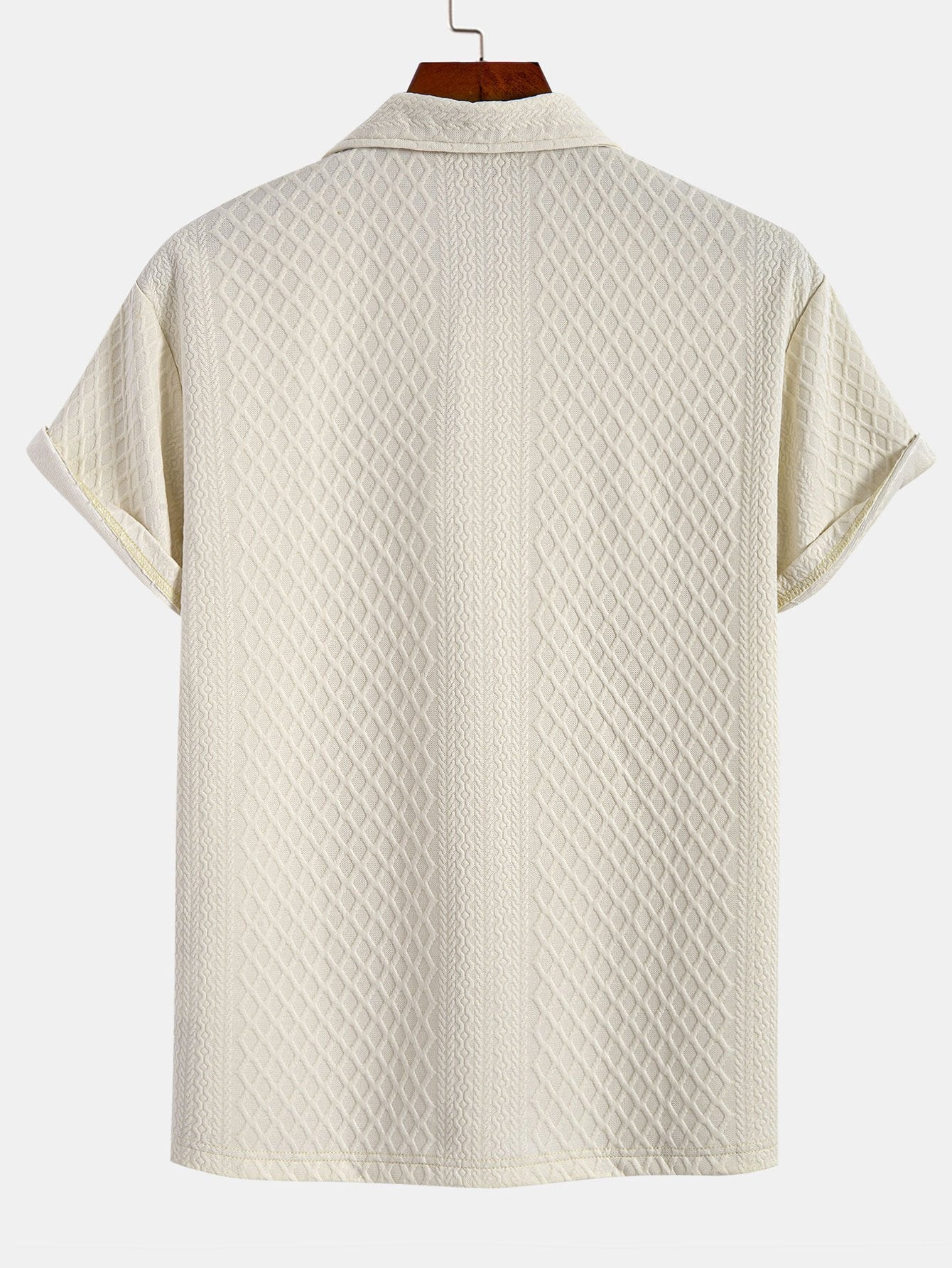 Rhombus Geometric Jacquard Polo